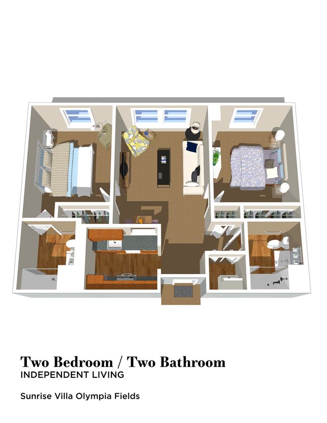 2 bedroom 2 bathroom