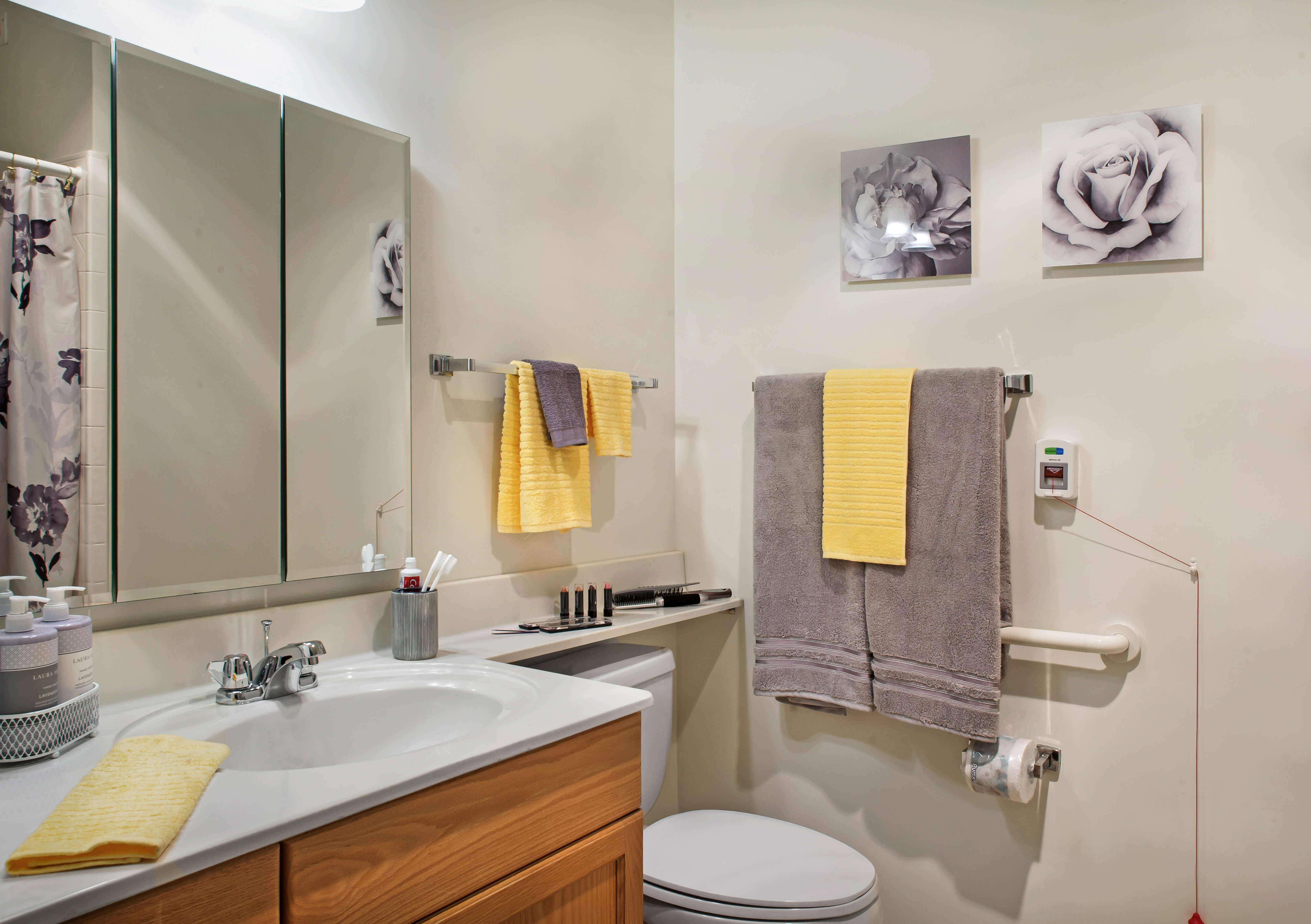 Sunrise of Burlington | Model Suite Bathroom
