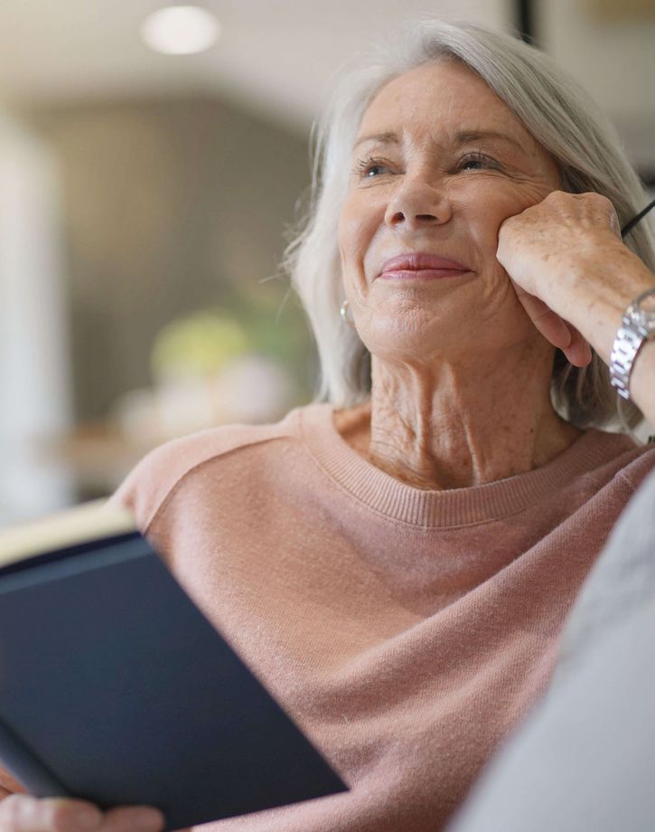 Resident Reading a Book