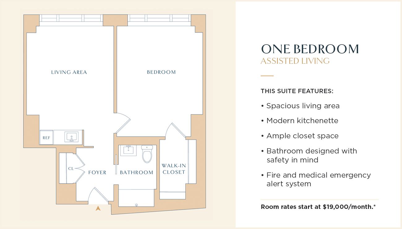Apsley Floorplan | Assisted Living 2 Bedroom