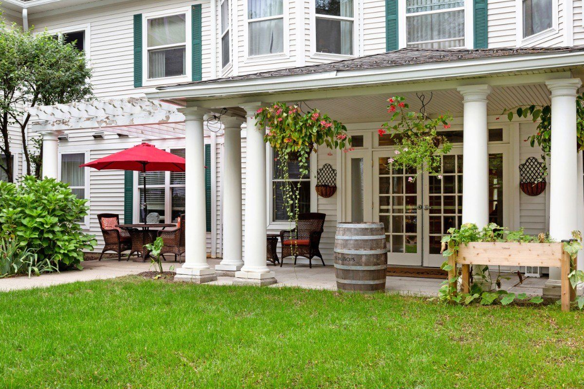 Back Patio at Brighton Gardens of Stamford