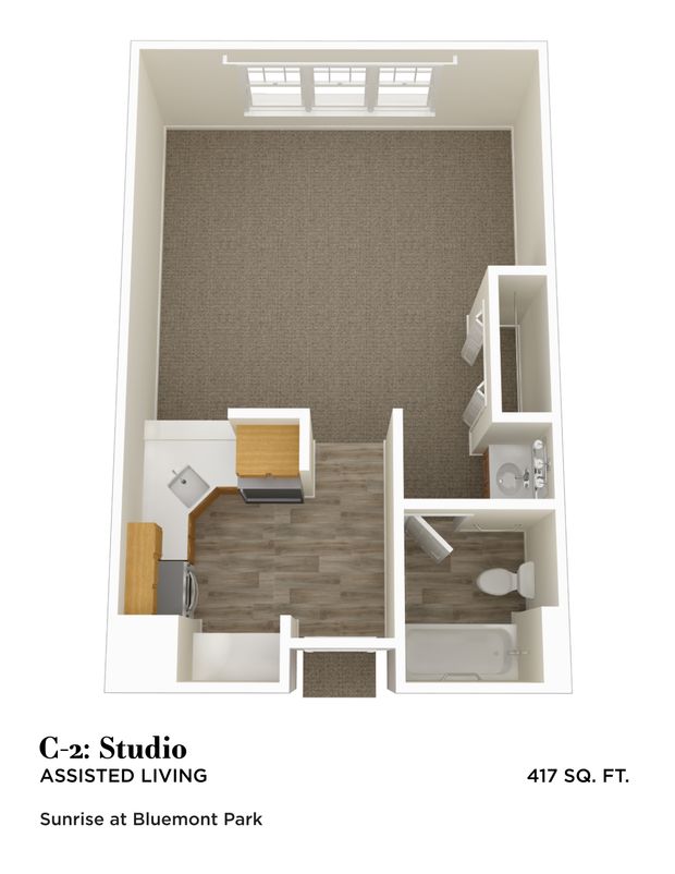 Sunrise at Bluemont Park Studio Assisted Living