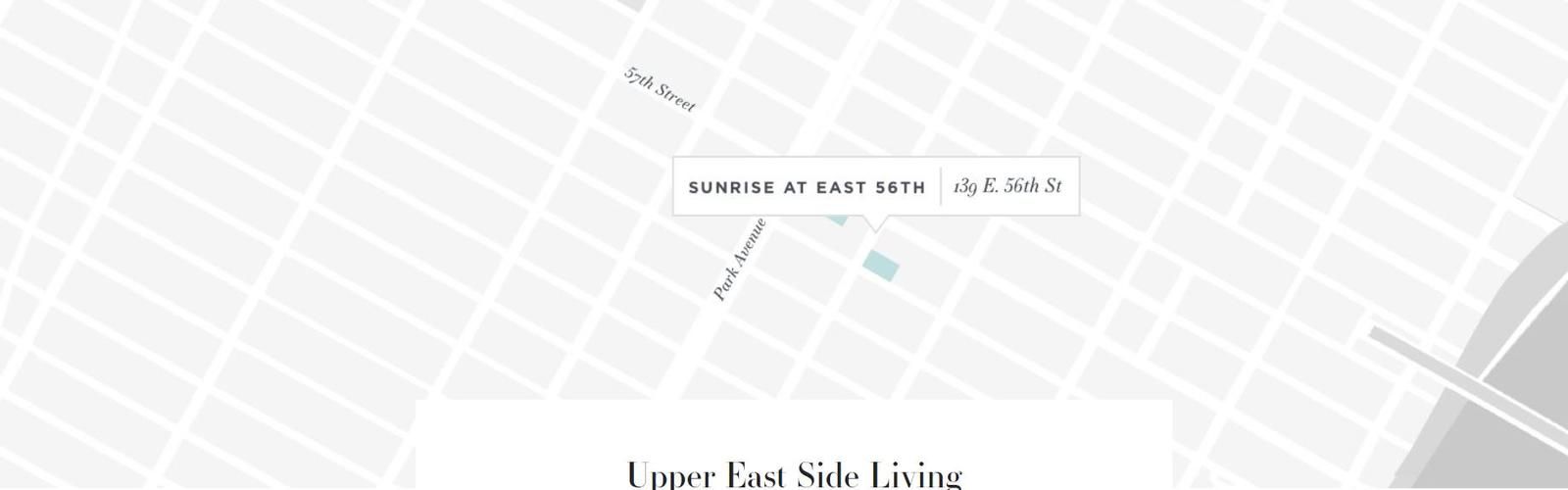 Sunrise at East 56th Map