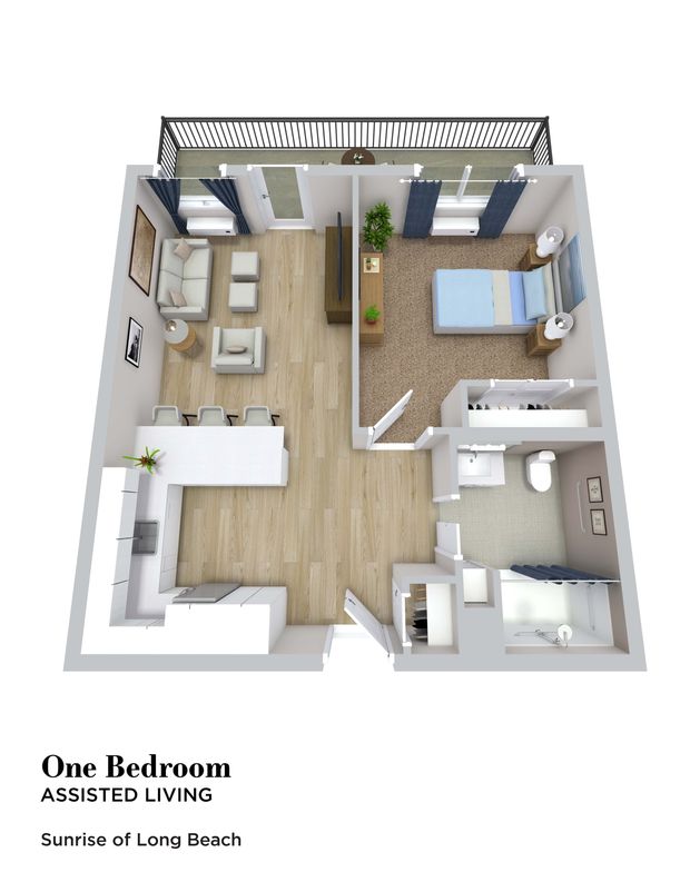 One Bedroom, MC | Sunrise of Long Beach
