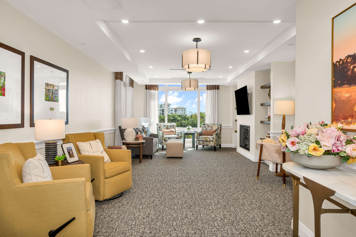 Living Room | Sunrise of Coral Gables