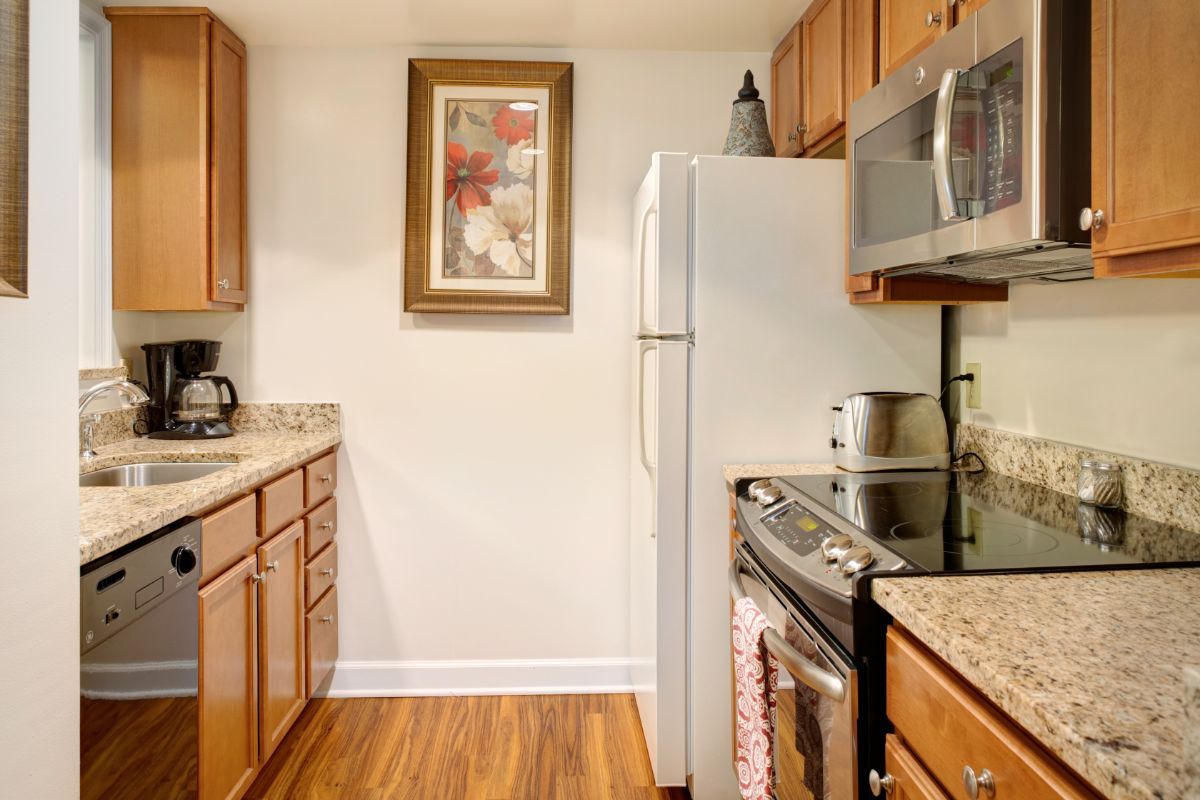 Suite Kitchen Area at the Colonnades