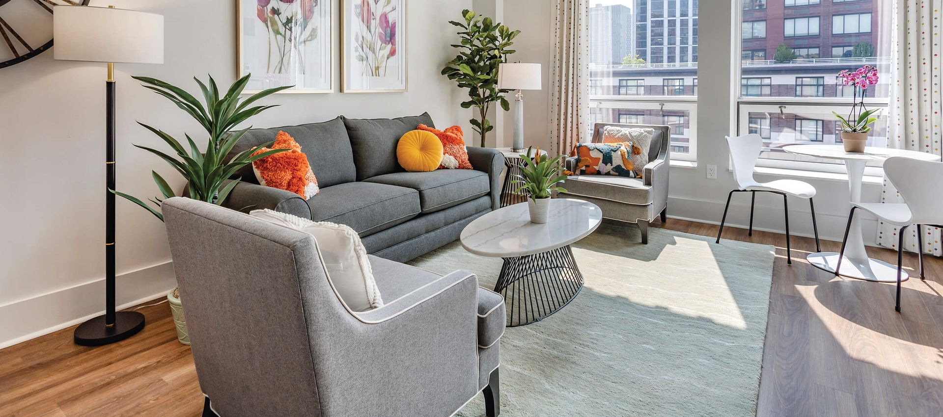 Battery Park, NYC | Model Living Room